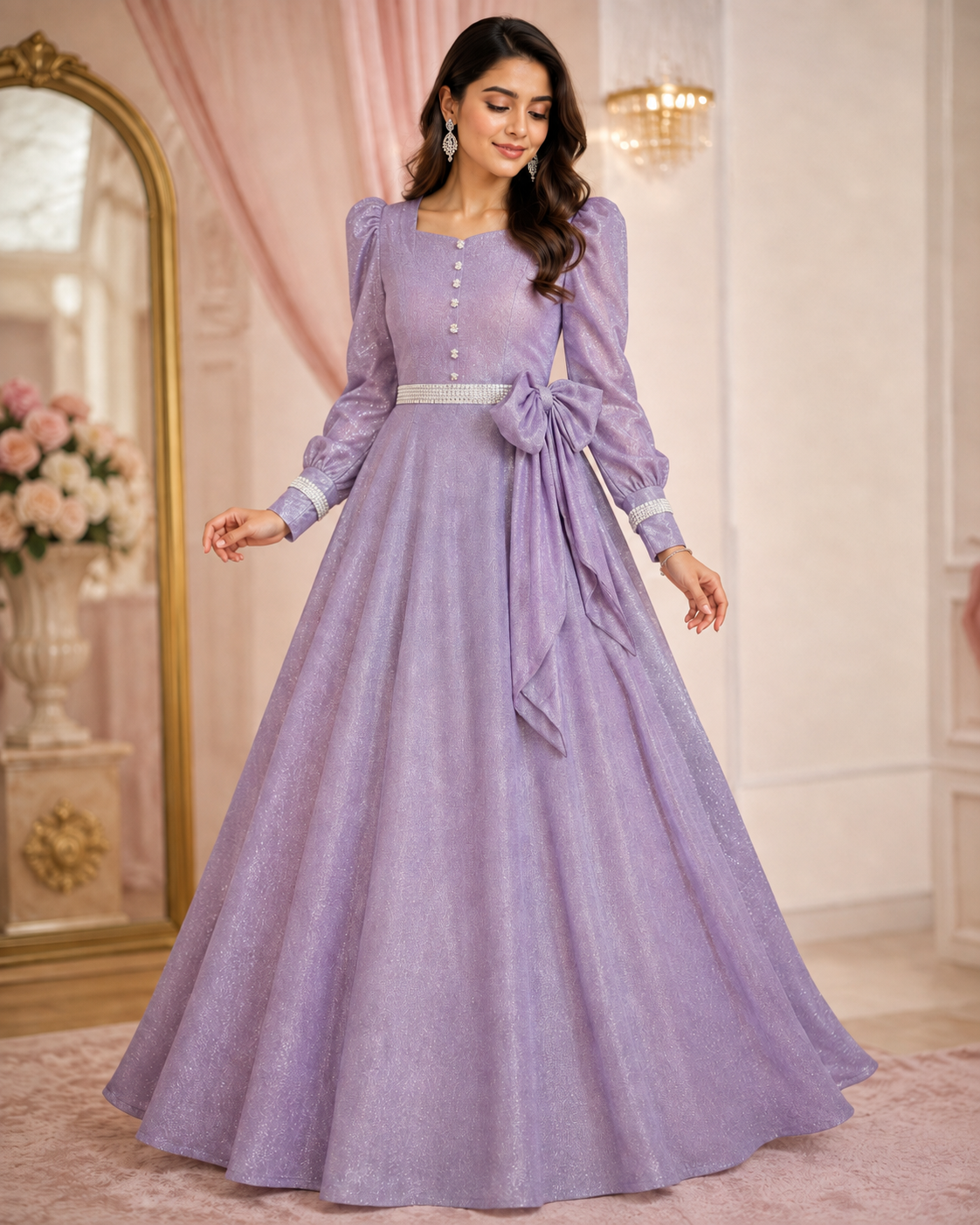 Lavina Lavender Moonlight Flared Maxi