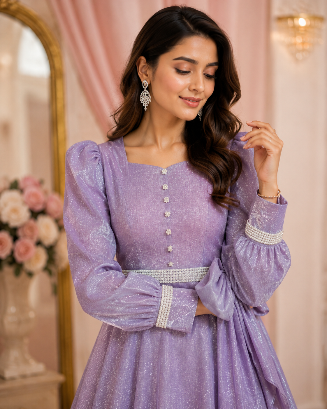 Lavina Lavender Moonlight Flared Maxi
