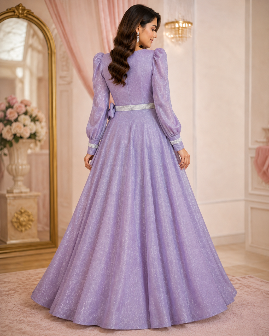 Lavina Lavender Moonlight Flared Maxi