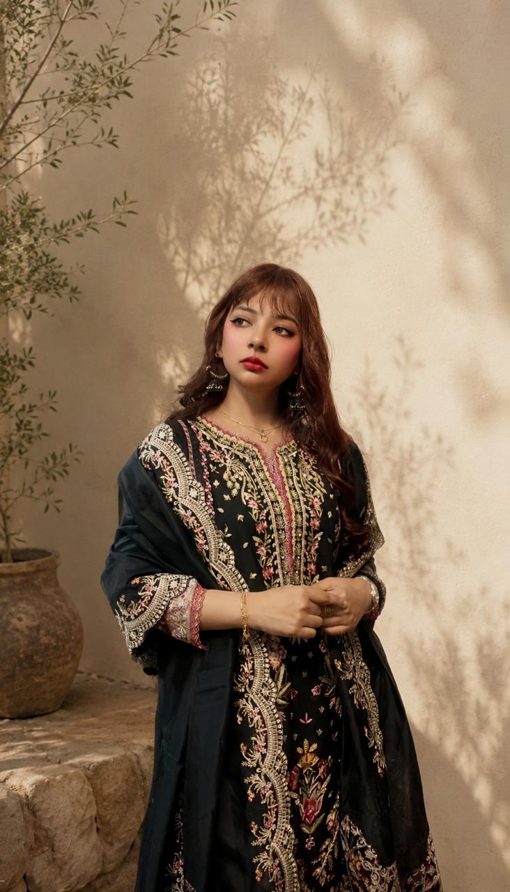 Mehak - 3 Piece Embroidered Set