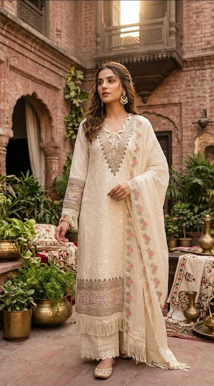 Noor e Sehar - 3 Piece Embroidered Set