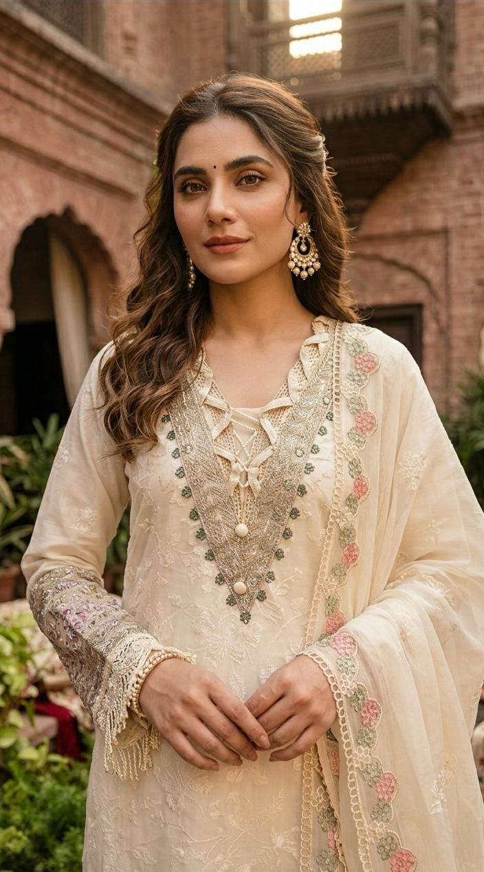 Noor e Sehar - 3 Piece Embroidered Set