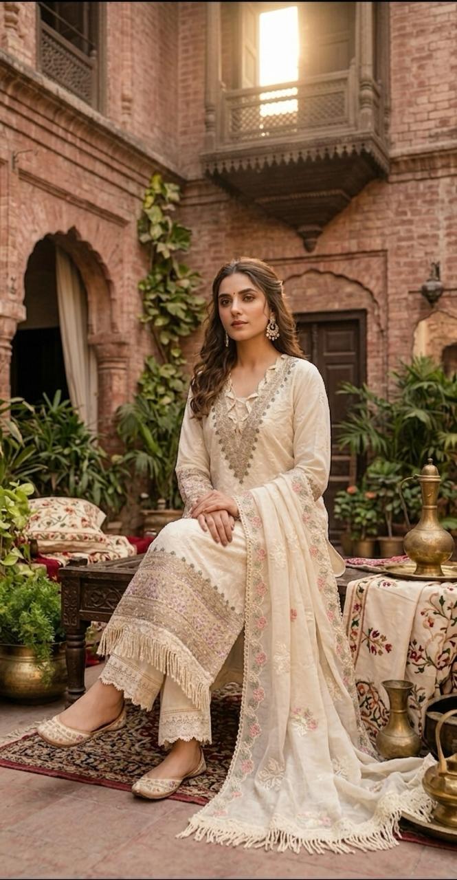 Noor e Sehar - 3 Piece Embroidered Set